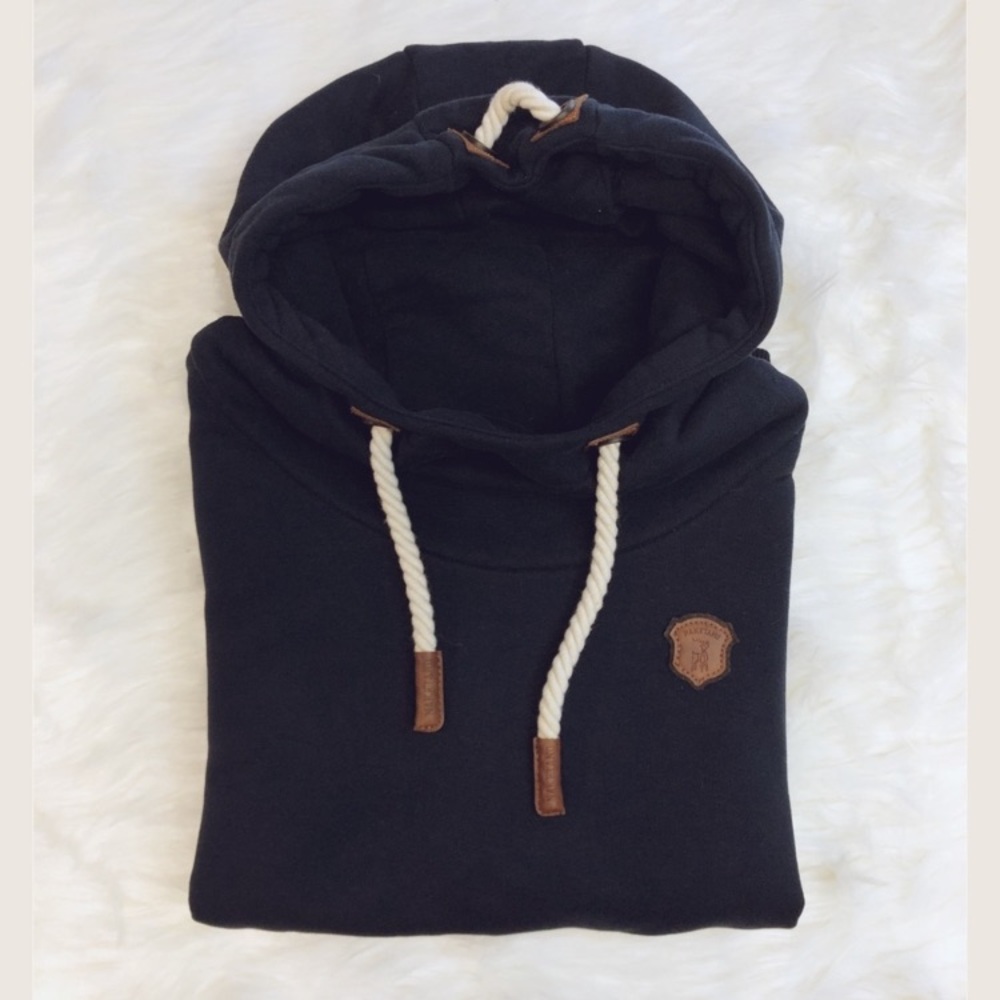 Naketano Navy Cowl Neck Hoody
